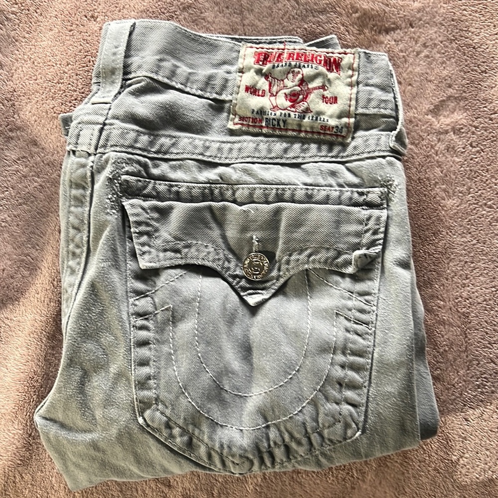 Mens true religion grey